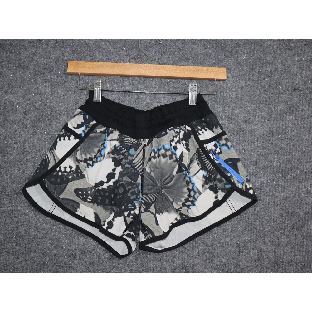 Lululemon Shorts Women 4 Gray Tracker 4" Lined Athleisure Train Run Yoga Pilates